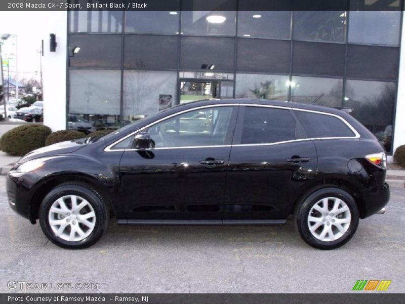 Brilliant Black / Black 2008 Mazda CX-7 Sport