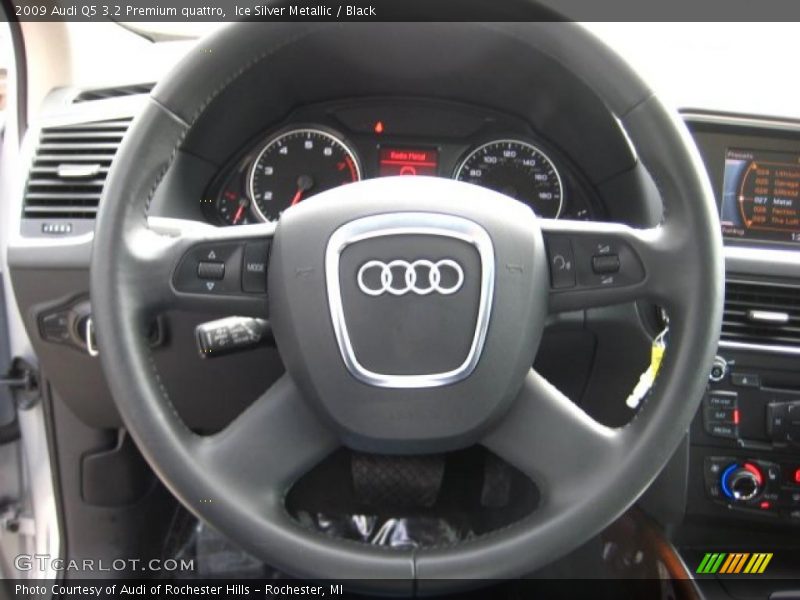 Ice Silver Metallic / Black 2009 Audi Q5 3.2 Premium quattro