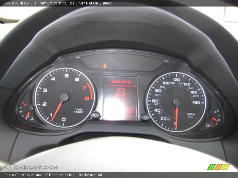 Ice Silver Metallic / Black 2009 Audi Q5 3.2 Premium quattro