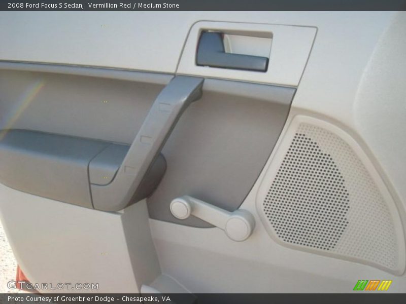 Vermillion Red / Medium Stone 2008 Ford Focus S Sedan