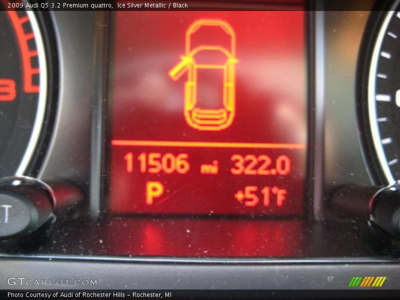 Ice Silver Metallic / Black 2009 Audi Q5 3.2 Premium quattro