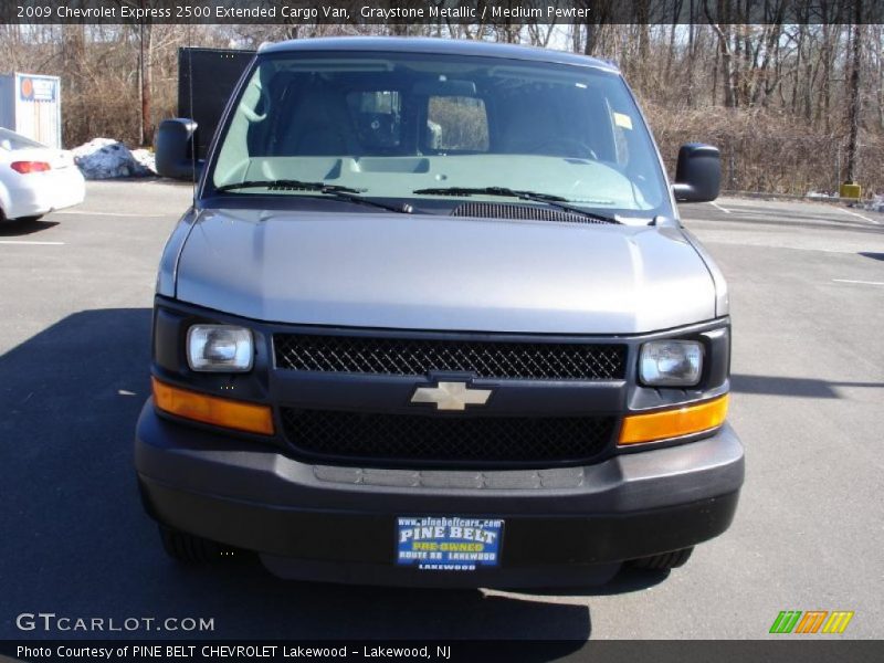 Graystone Metallic / Medium Pewter 2009 Chevrolet Express 2500 Extended Cargo Van