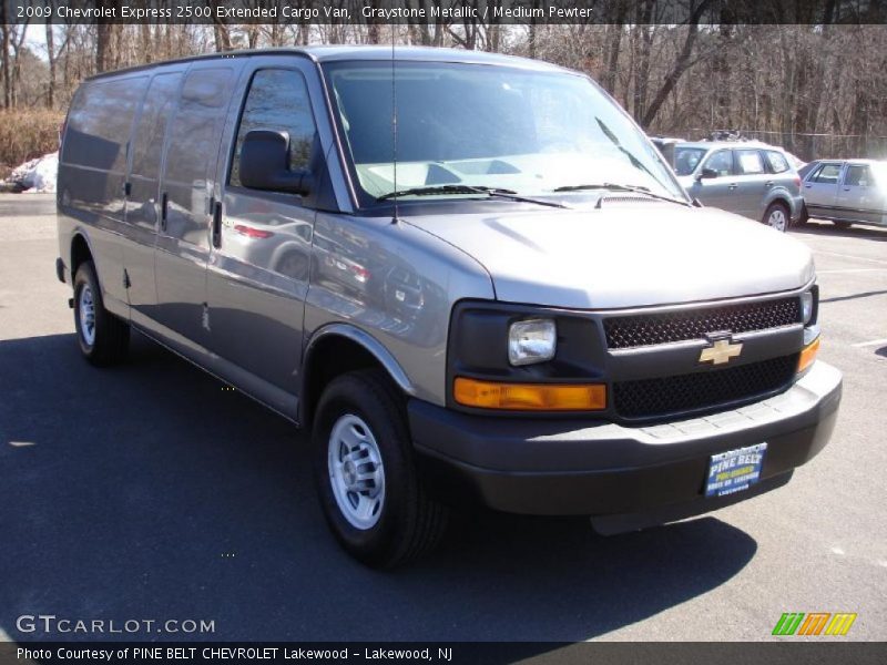 Graystone Metallic / Medium Pewter 2009 Chevrolet Express 2500 Extended Cargo Van