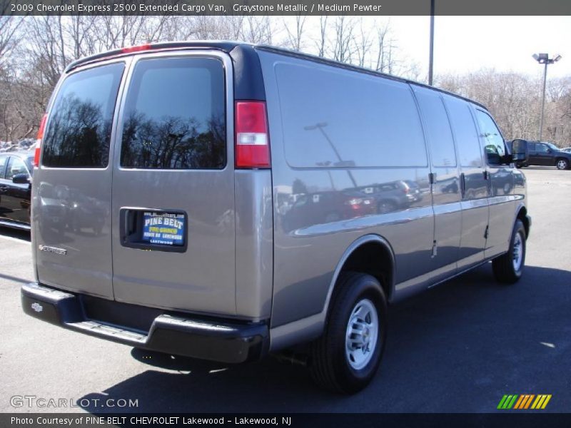 Graystone Metallic / Medium Pewter 2009 Chevrolet Express 2500 Extended Cargo Van