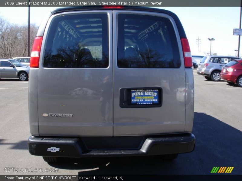 Graystone Metallic / Medium Pewter 2009 Chevrolet Express 2500 Extended Cargo Van