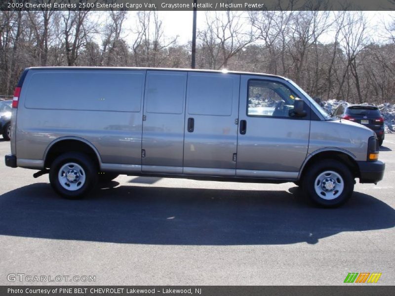 Graystone Metallic / Medium Pewter 2009 Chevrolet Express 2500 Extended Cargo Van