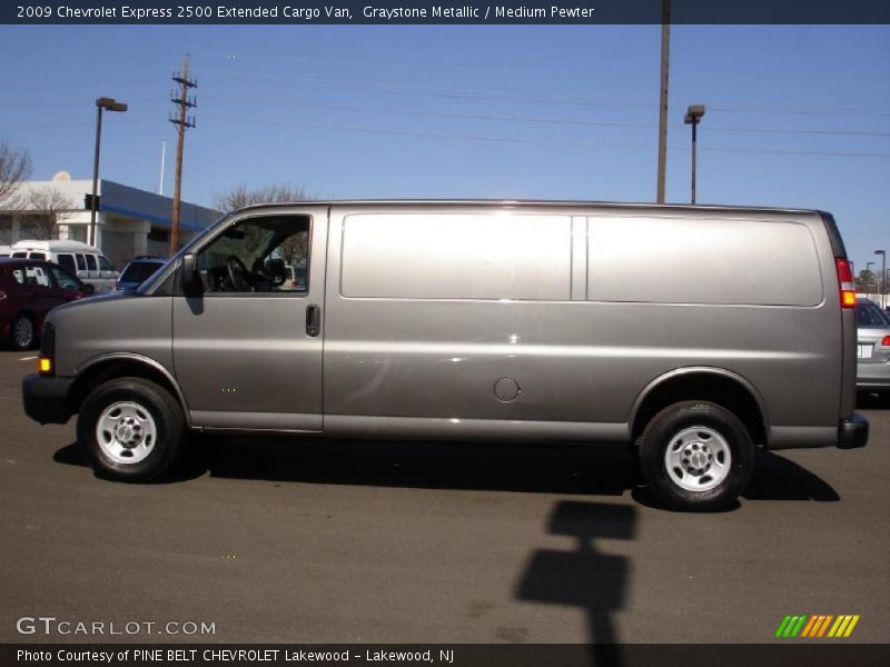 Graystone Metallic / Medium Pewter 2009 Chevrolet Express 2500 Extended Cargo Van