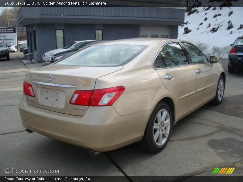 Golden Almond Metallic / Cashmere 2009 Lexus ES 350