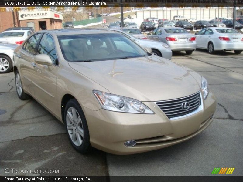 Golden Almond Metallic / Cashmere 2009 Lexus ES 350