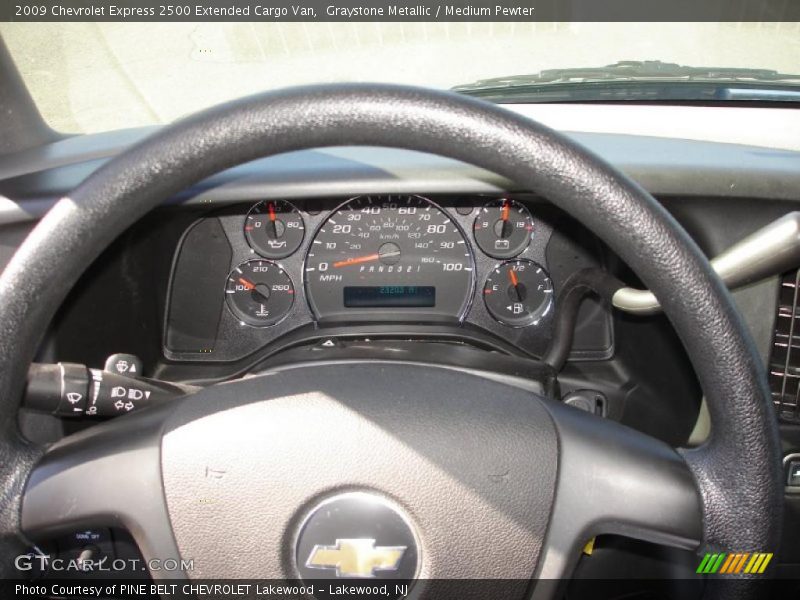 Graystone Metallic / Medium Pewter 2009 Chevrolet Express 2500 Extended Cargo Van