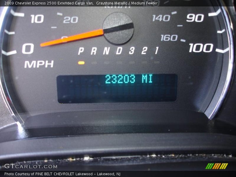 Graystone Metallic / Medium Pewter 2009 Chevrolet Express 2500 Extended Cargo Van
