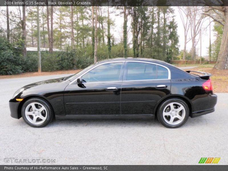 Black Obsidian / Graphite 2004 Infiniti G 35 Sedan