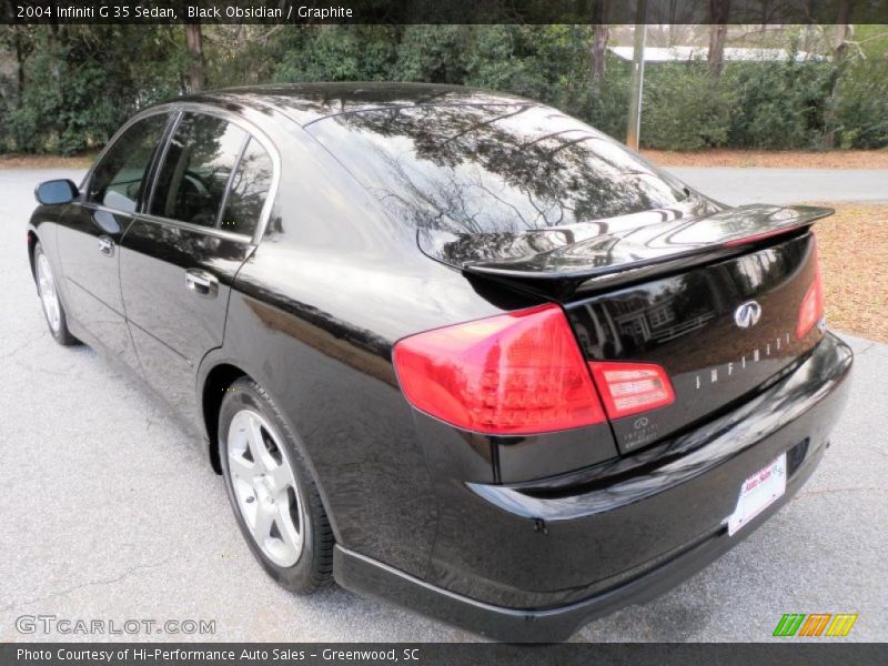 Black Obsidian / Graphite 2004 Infiniti G 35 Sedan