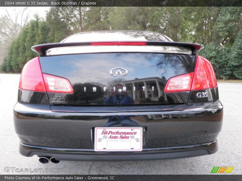 Black Obsidian / Graphite 2004 Infiniti G 35 Sedan