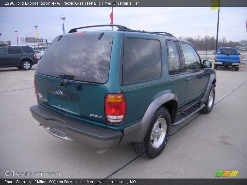 Pacific Green Metallic / Medium Prairie Tan 1998 Ford Explorer Sport 4x4