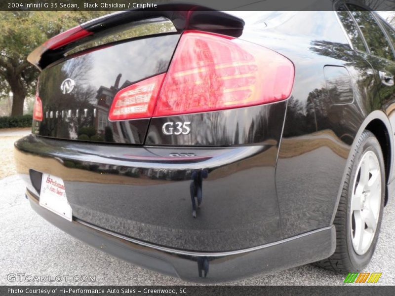 Black Obsidian / Graphite 2004 Infiniti G 35 Sedan