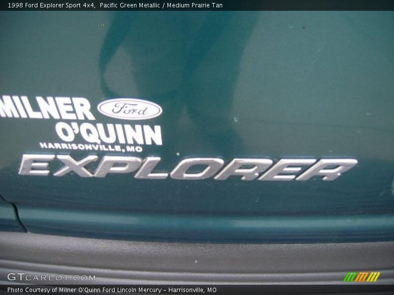 Pacific Green Metallic / Medium Prairie Tan 1998 Ford Explorer Sport 4x4