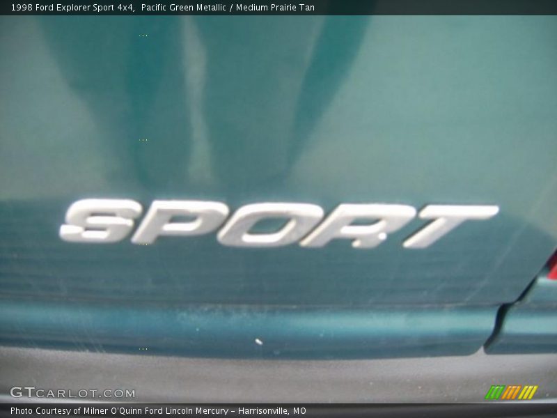 Pacific Green Metallic / Medium Prairie Tan 1998 Ford Explorer Sport 4x4