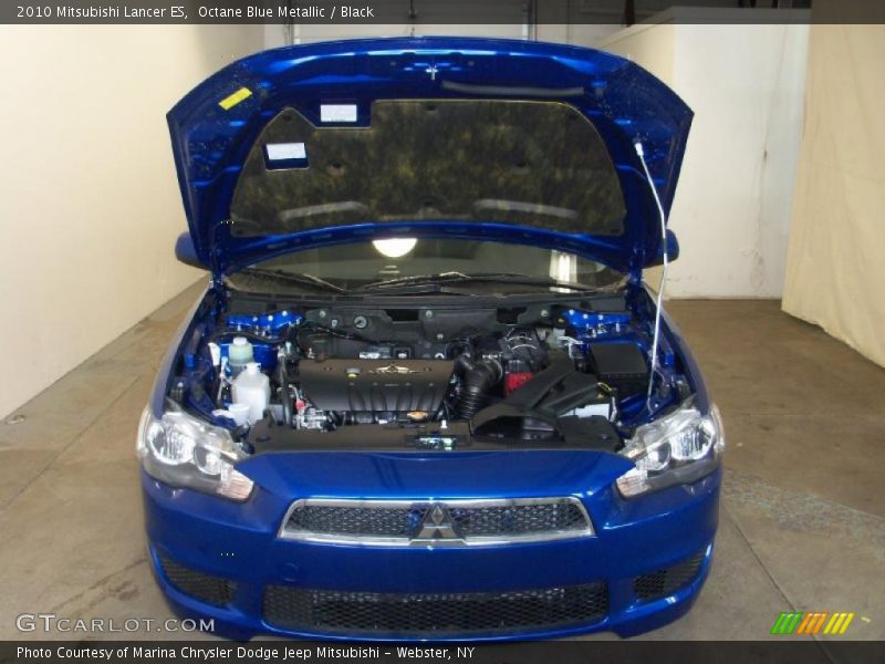 Octane Blue Metallic / Black 2010 Mitsubishi Lancer ES