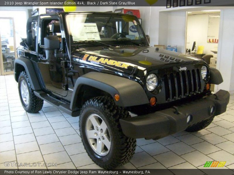 Black / Dark Slate Gray/Blue 2010 Jeep Wrangler Sport Islander Edition 4x4