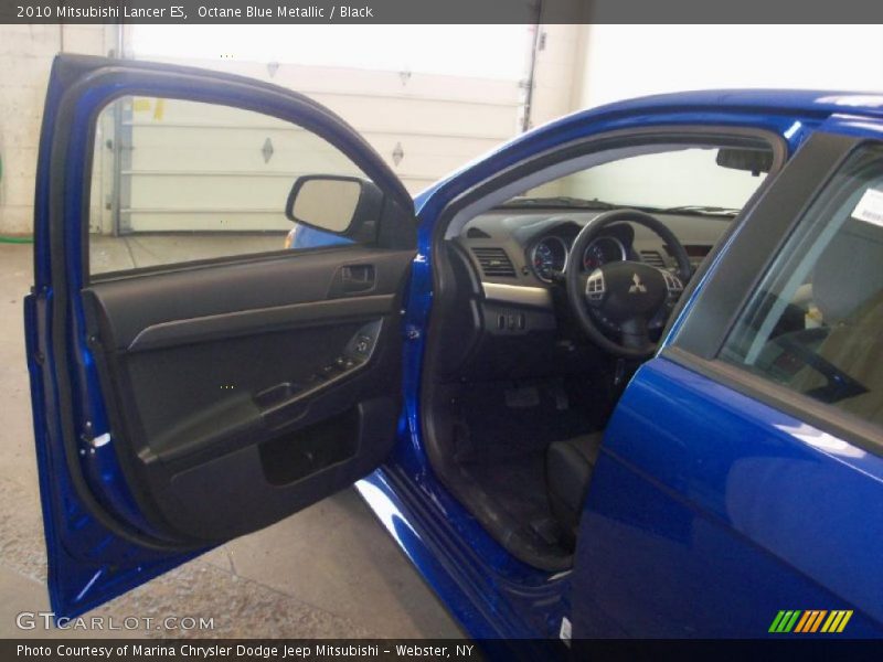Octane Blue Metallic / Black 2010 Mitsubishi Lancer ES