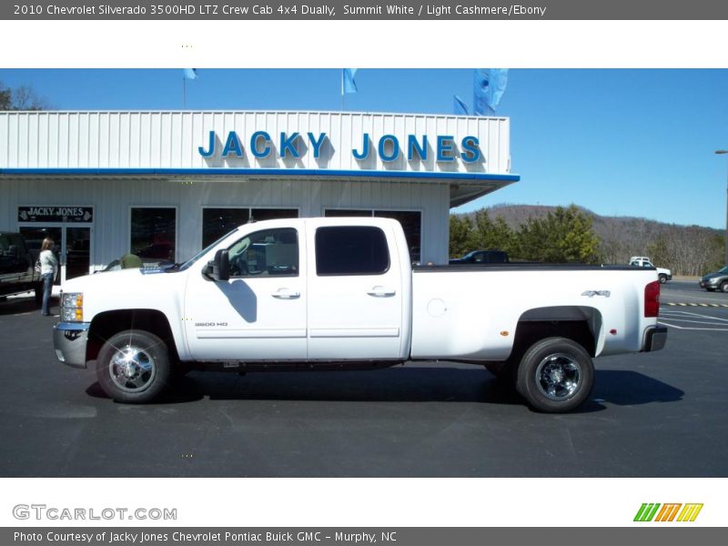 Summit White / Light Cashmere/Ebony 2010 Chevrolet Silverado 3500HD LTZ Crew Cab 4x4 Dually