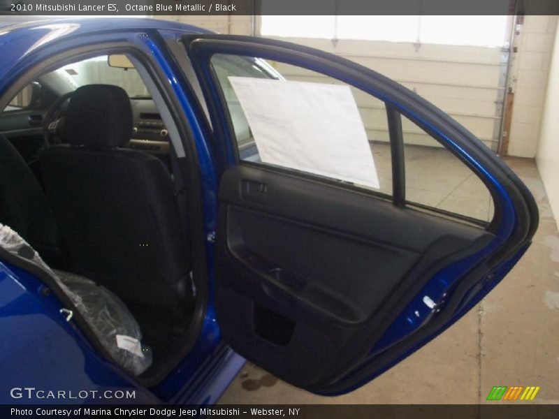 Octane Blue Metallic / Black 2010 Mitsubishi Lancer ES