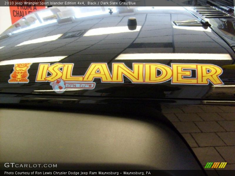 Black / Dark Slate Gray/Blue 2010 Jeep Wrangler Sport Islander Edition 4x4