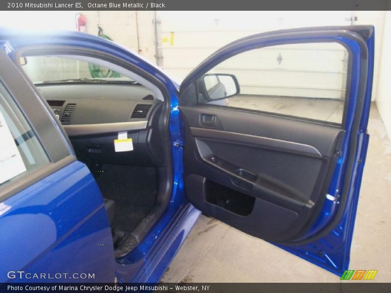 Octane Blue Metallic / Black 2010 Mitsubishi Lancer ES