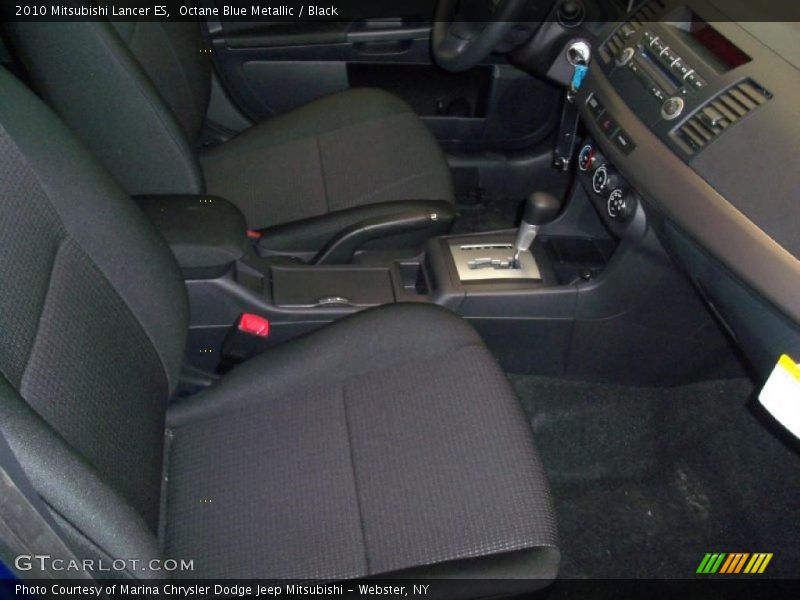 Octane Blue Metallic / Black 2010 Mitsubishi Lancer ES