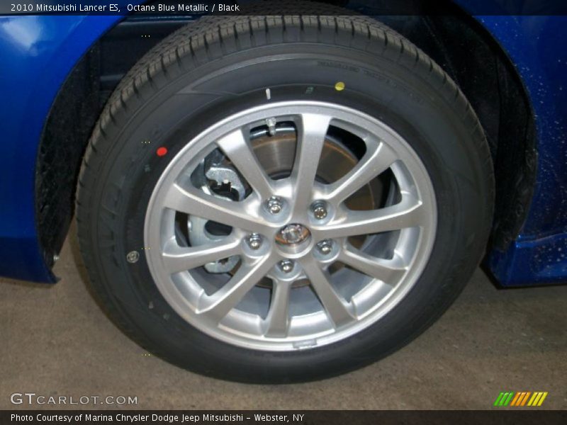 Octane Blue Metallic / Black 2010 Mitsubishi Lancer ES