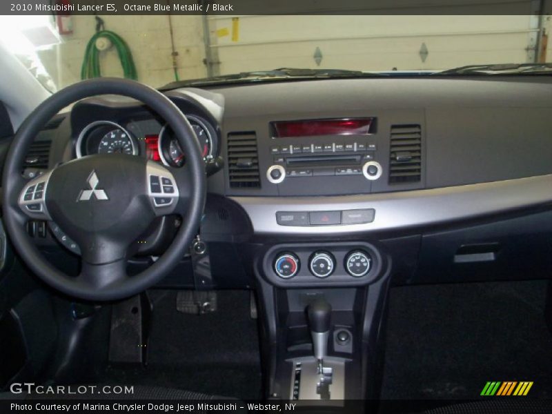 Octane Blue Metallic / Black 2010 Mitsubishi Lancer ES