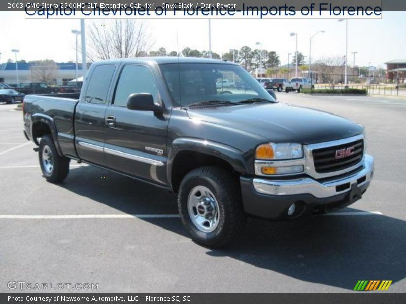 Onyx Black / Dark Pewter 2003 GMC Sierra 2500HD SLT Extended Cab 4x4
