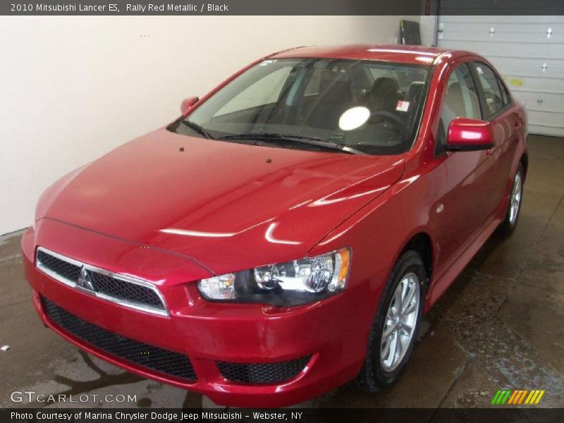 Rally Red Metallic / Black 2010 Mitsubishi Lancer ES