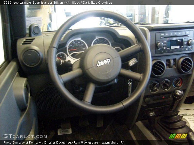 Black / Dark Slate Gray/Blue 2010 Jeep Wrangler Sport Islander Edition 4x4