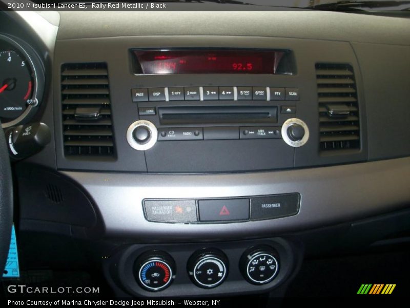 Rally Red Metallic / Black 2010 Mitsubishi Lancer ES