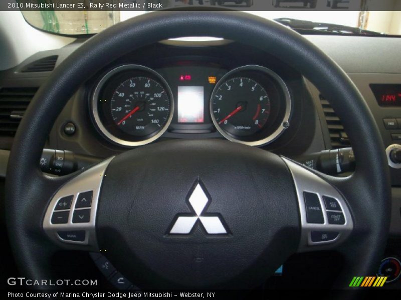 Rally Red Metallic / Black 2010 Mitsubishi Lancer ES