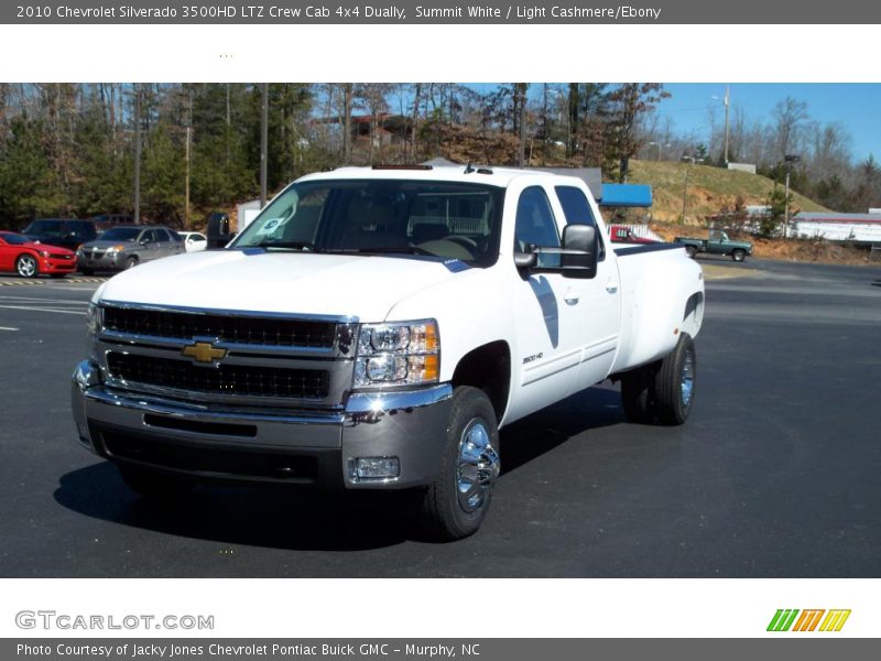Summit White / Light Cashmere/Ebony 2010 Chevrolet Silverado 3500HD LTZ Crew Cab 4x4 Dually