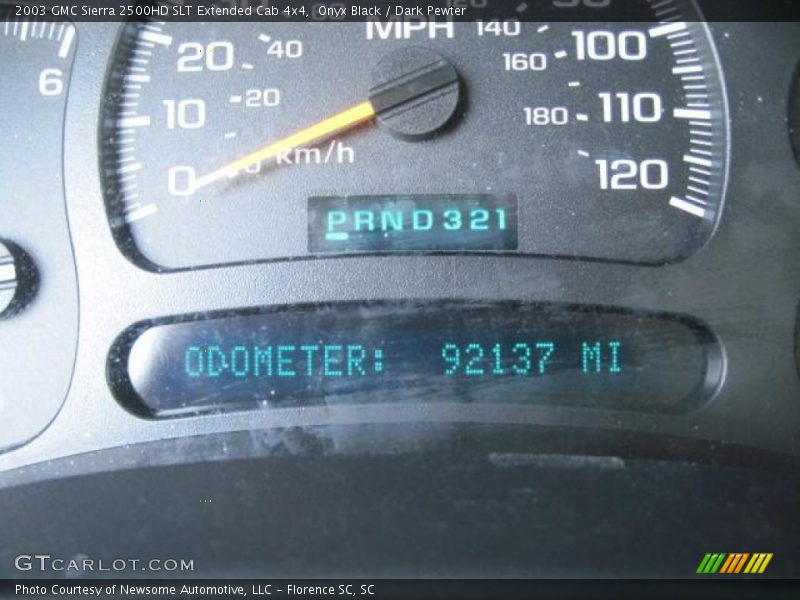 Onyx Black / Dark Pewter 2003 GMC Sierra 2500HD SLT Extended Cab 4x4
