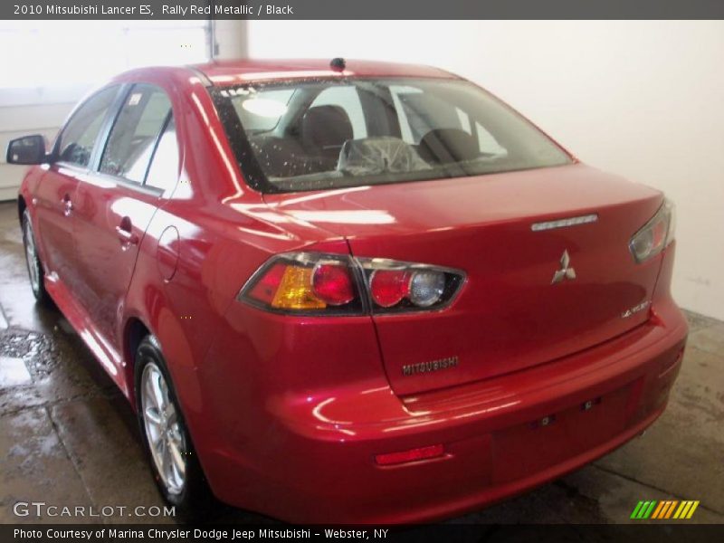 Rally Red Metallic / Black 2010 Mitsubishi Lancer ES