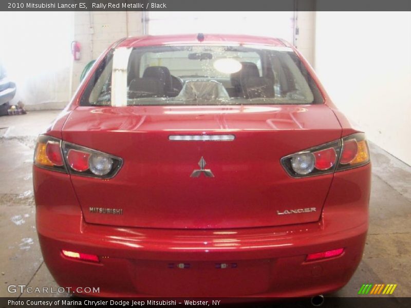Rally Red Metallic / Black 2010 Mitsubishi Lancer ES