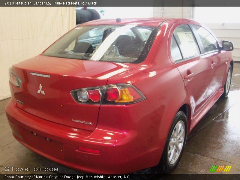 Rally Red Metallic / Black 2010 Mitsubishi Lancer ES
