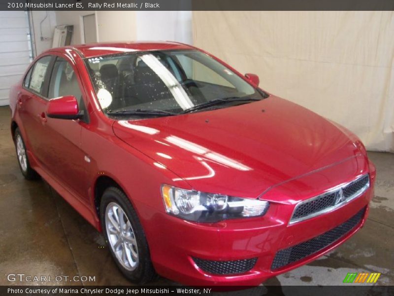Rally Red Metallic / Black 2010 Mitsubishi Lancer ES