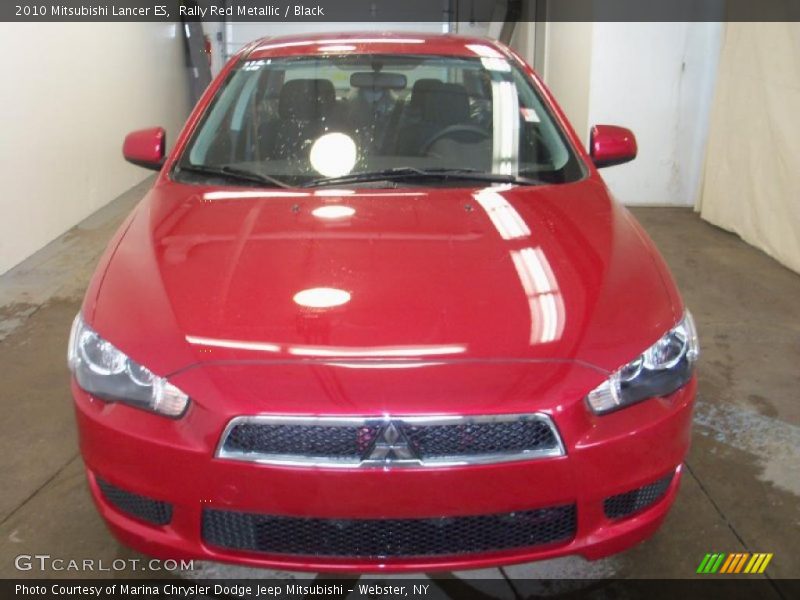Rally Red Metallic / Black 2010 Mitsubishi Lancer ES