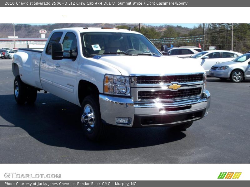 Summit White / Light Cashmere/Ebony 2010 Chevrolet Silverado 3500HD LTZ Crew Cab 4x4 Dually