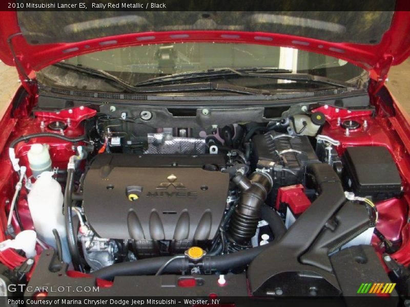Rally Red Metallic / Black 2010 Mitsubishi Lancer ES