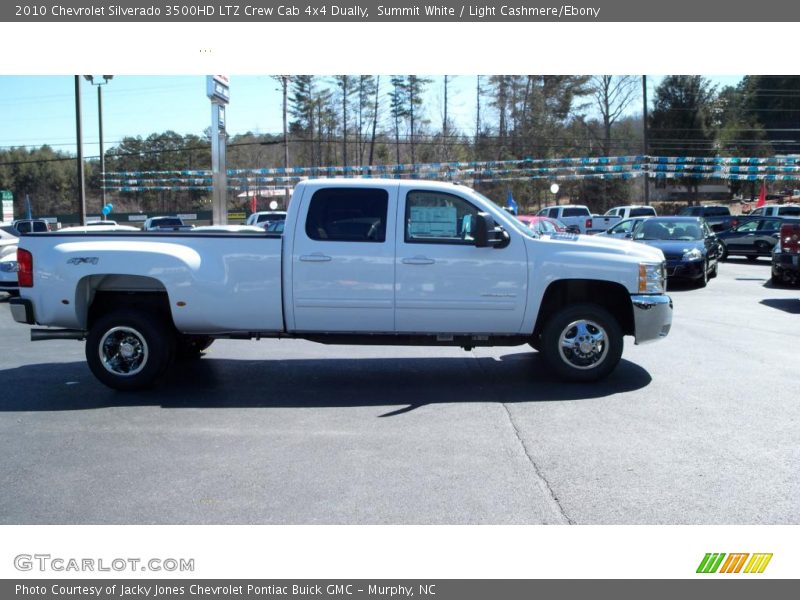 Summit White / Light Cashmere/Ebony 2010 Chevrolet Silverado 3500HD LTZ Crew Cab 4x4 Dually