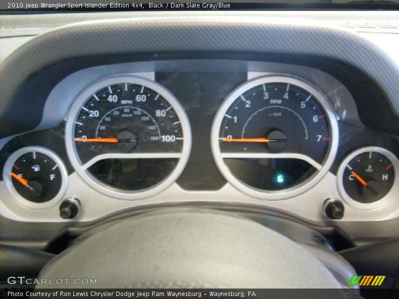 Black / Dark Slate Gray/Blue 2010 Jeep Wrangler Sport Islander Edition 4x4
