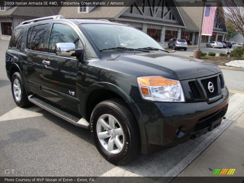 Timberline Green Metallic / Almond 2009 Nissan Armada SE 4WD
