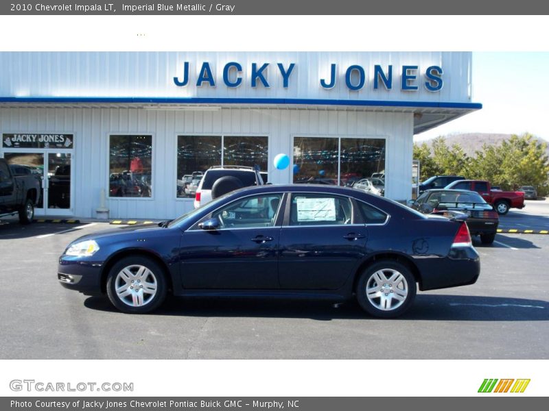 Imperial Blue Metallic / Gray 2010 Chevrolet Impala LT